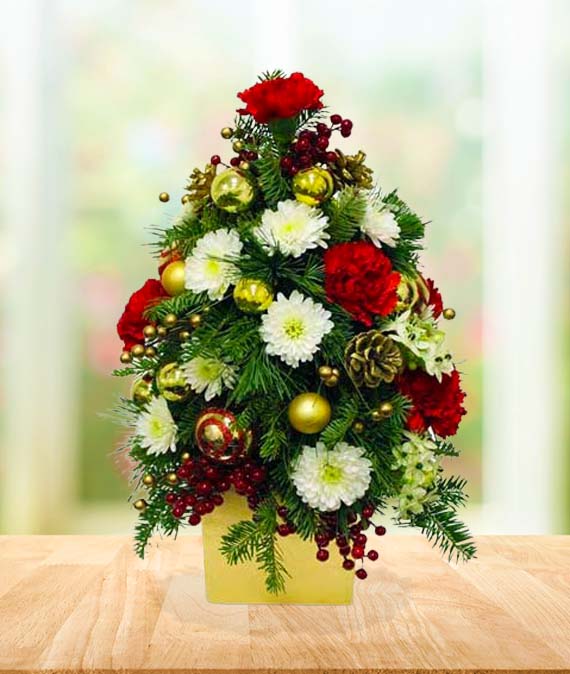 Christmas Flower Tree | Avas Flowers