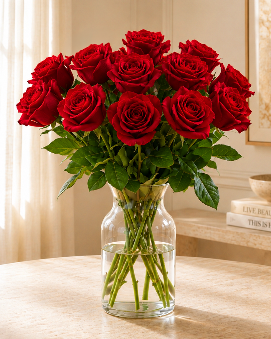 One Dozen Red Roses
