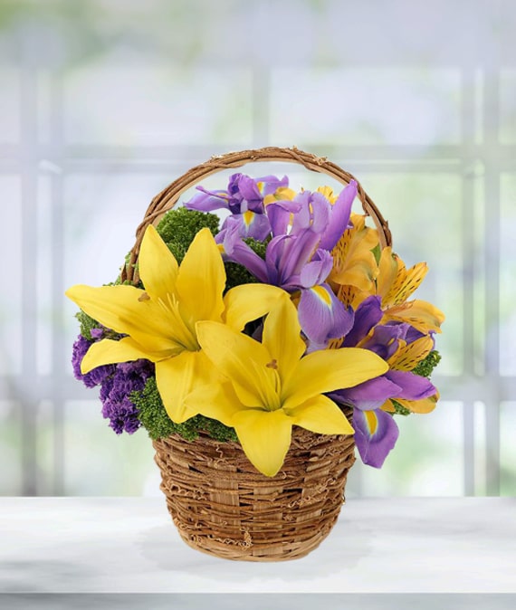 Spring Meadow Flower Basket | Avas Flowers