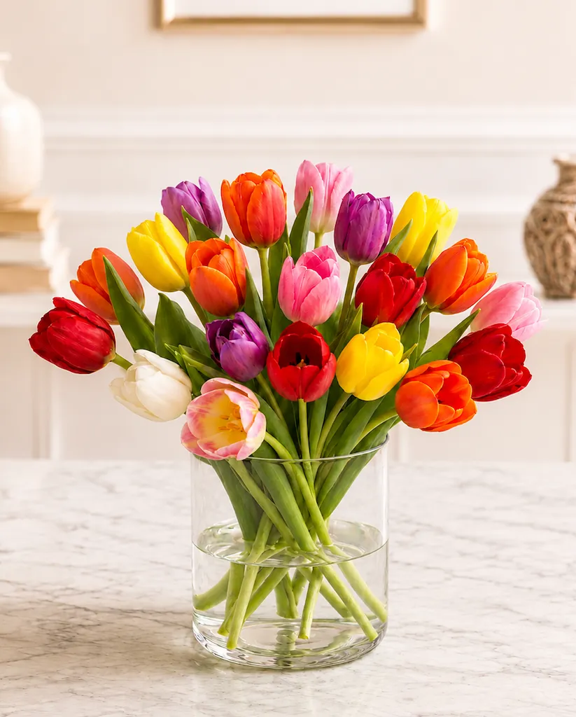 Tulip Bouquet for custom gift box in Karachi