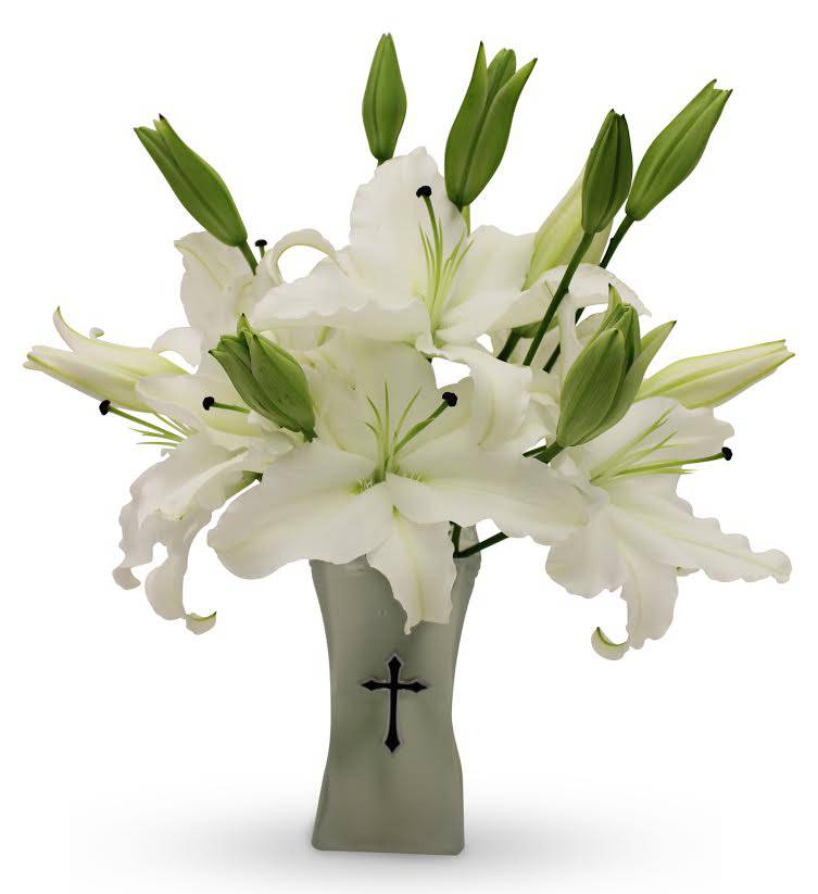 White Cross Bouquet | Avas Flowers
